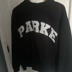 PARKE Women's Black Crew Neck Sweater
